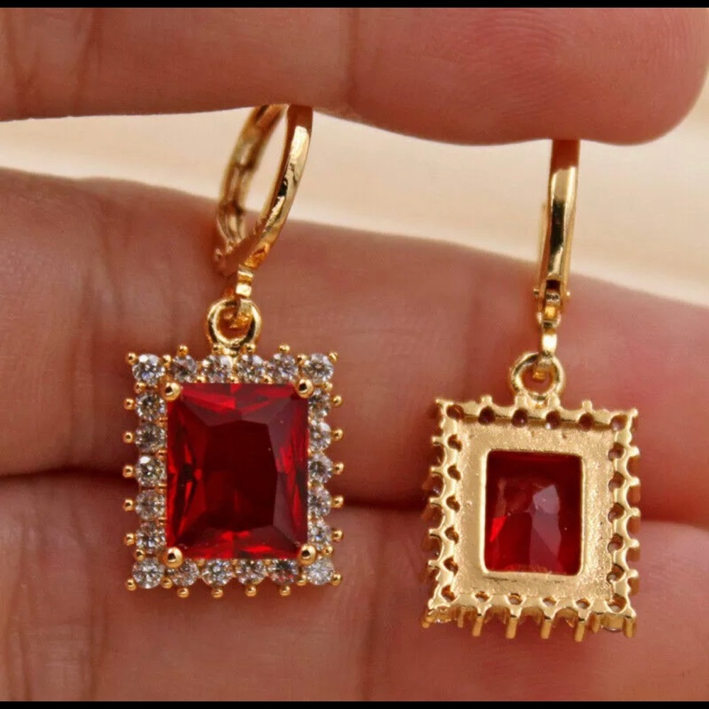 Dangle gold filled earrings